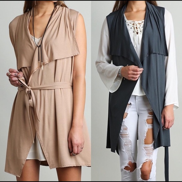 long flowy vest